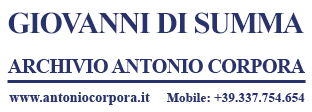 logo archivio Antonio Corpora